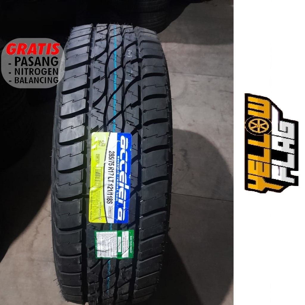 Ban Semi Offroad Ring 17 Ukuran 285/75 Merk Accelera Omikron AT 285 75 R17 Pajero Strada Hilux