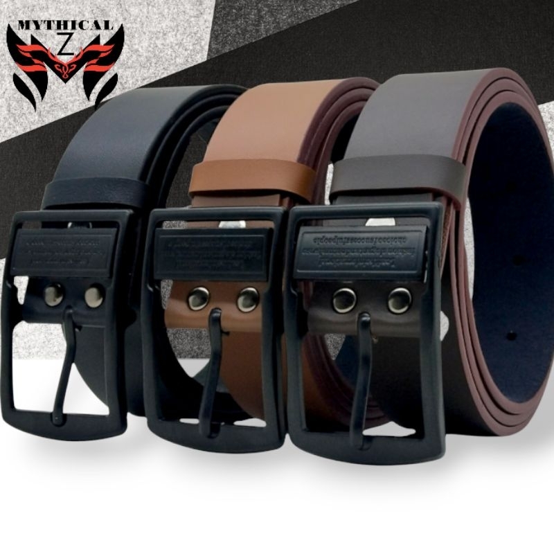 ikat pinggang kulit murah pria SIMPEL size jumbo 120/150/170/200cm PREMIUM sabuk gesper kulit pria B