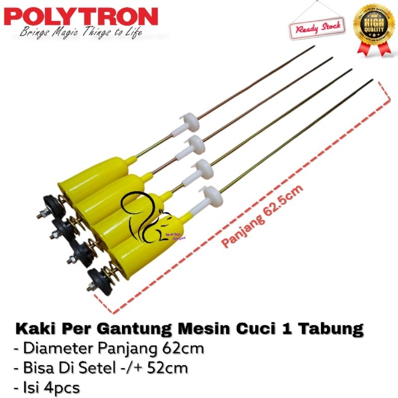 POLYTRON Shock Breaker Suspensi Per Gantung Mesin Cuci Polytron Satu Tabung Top Loading Pintu Atas