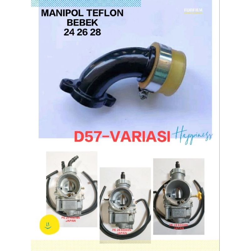 Paket Karbu PE 24 26 28+Manipol Miring Teflon Jupiter Vega Supra Grand Shogun Smash DLL