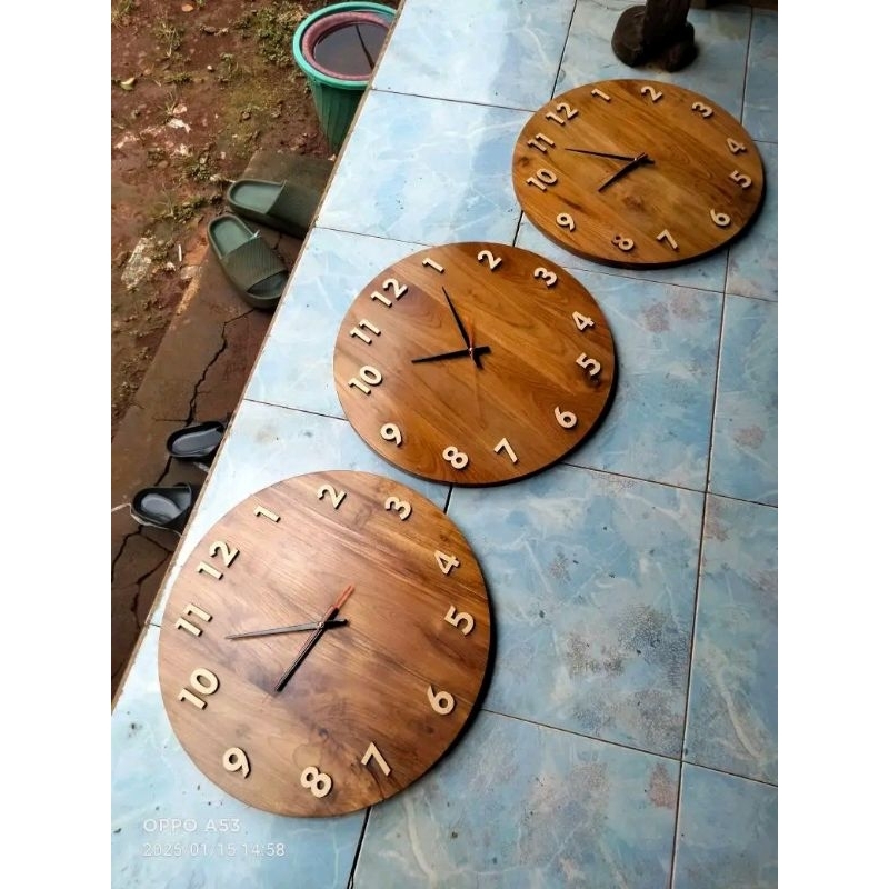Hiasan Jam Kayu/Hiasan Jam Dinding Kayu/Hiasan Jam antik/Talenan