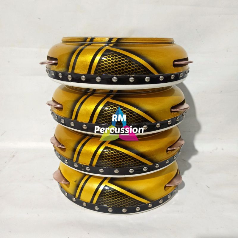Rebana Hadroh Jepara Motif ( 4 pcs )