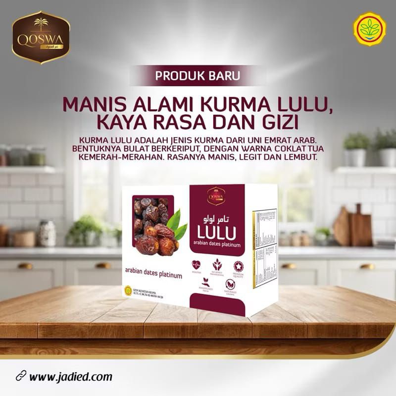 

Kurma Lulu Premium Qoswa 1Kg / Kurma Lulu / Kurma Nabi / Oleh Oleh Haji Umrah