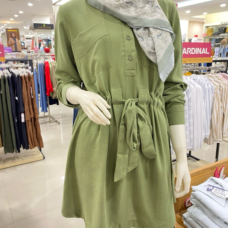 Cardinal Girl Kemeja Tunik Wanita Lengan Panjang