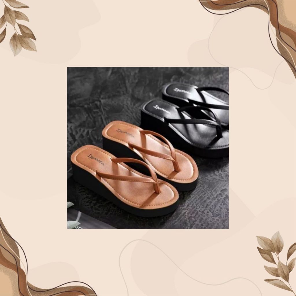 wedges sandal slope gelombang12 cm rm 01