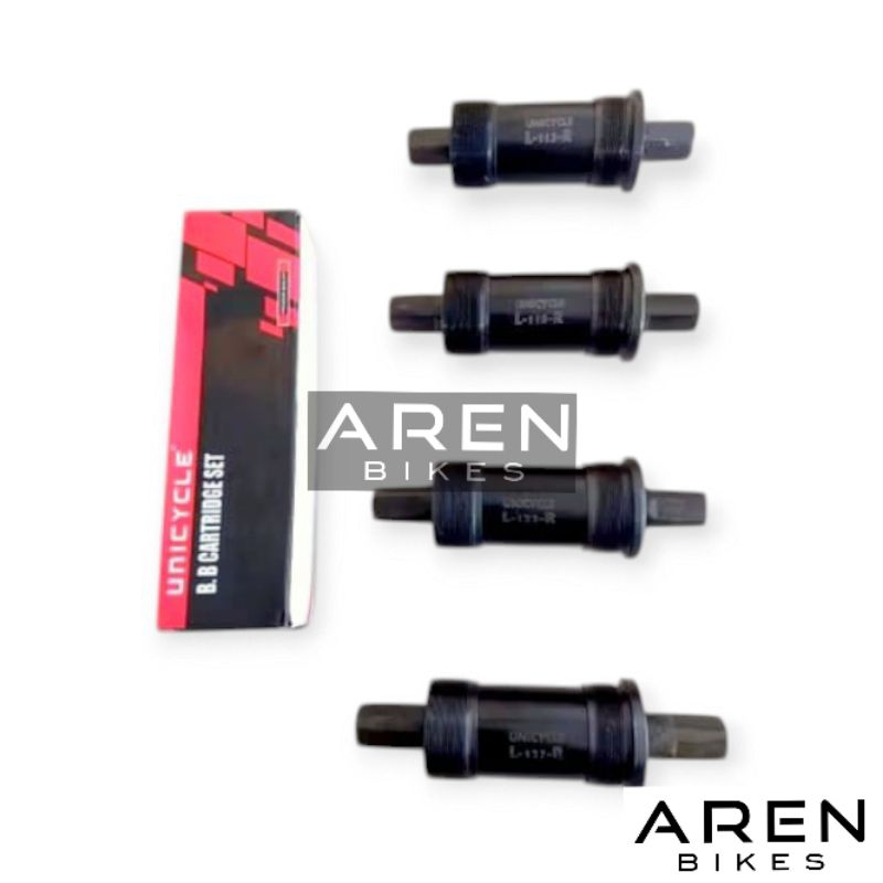BB UNICYCLE 113 118 122 127MM AS TENGAH SEPEDA LAKER LAHER BOTTOM BRACKET 1 2 3 SPEED CRANK GIR MTB 