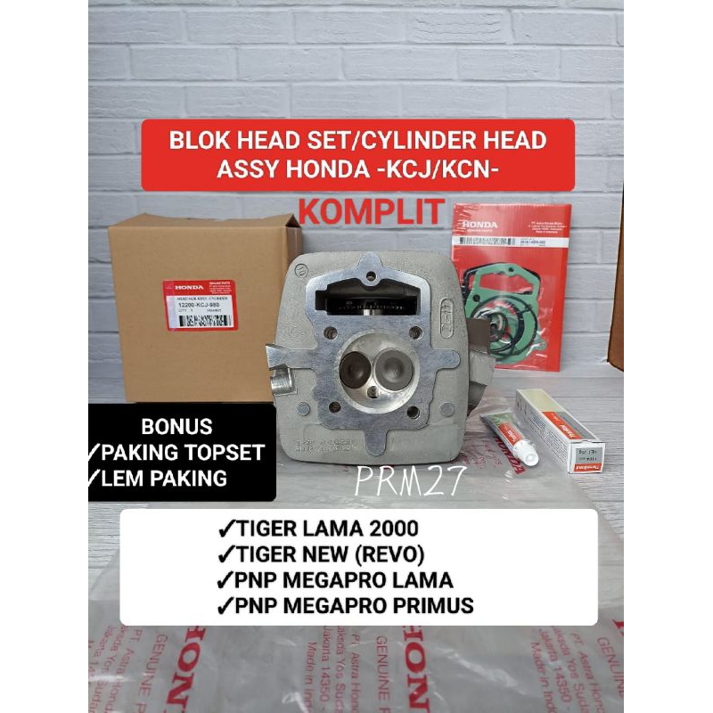 Blok head KCJ/KCN cylinder head Assy Tiger lama 2000/Tiger new Revo PNP Megapro Primus/lama
