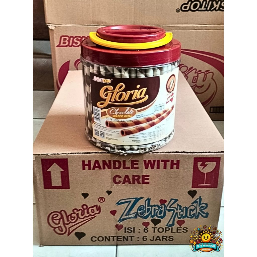 

Biskitop Gloria Wafer Roll Handle Classic Dus (Isi 6 @500Gr)