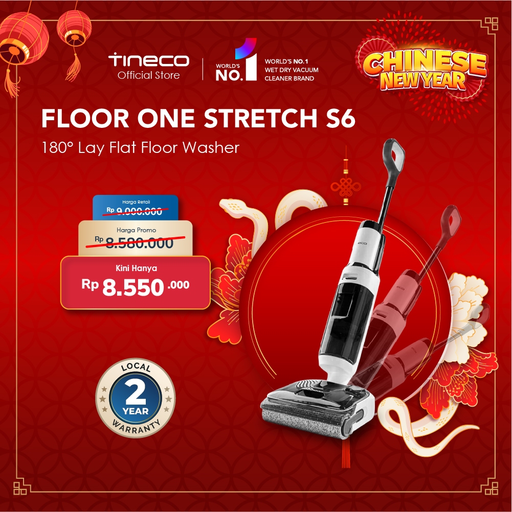 Tineco Floor One Stretch S6 Smart Wet Cordless Vacuum Multifuncional Vacuum Cleaner