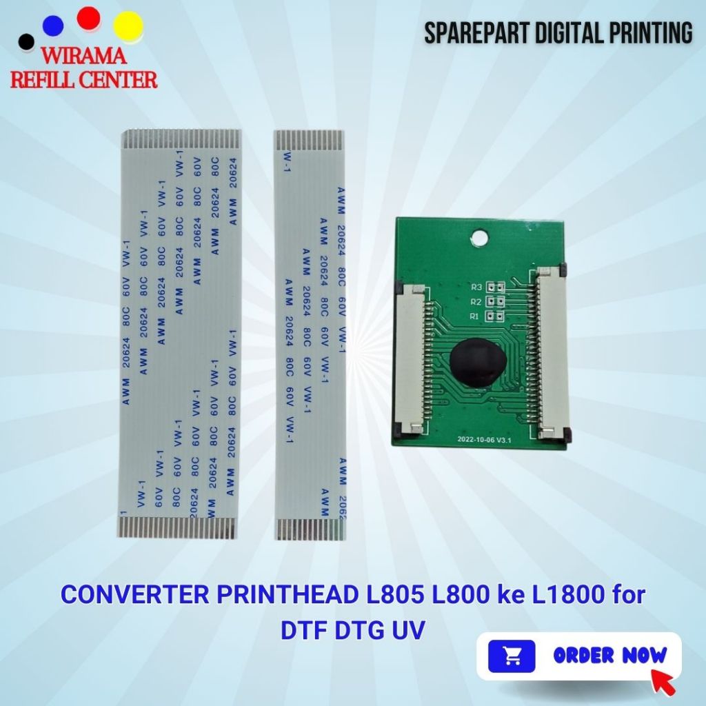 Kabel Converter Print Head Printer L805 L800 ke L1800 for DTG DTF UV