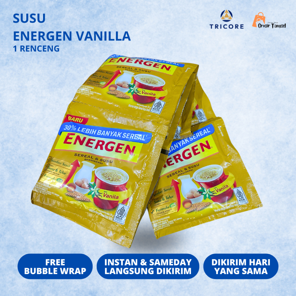 

Susu Sereal Energen vanila 1 Renceng isi 10pcs