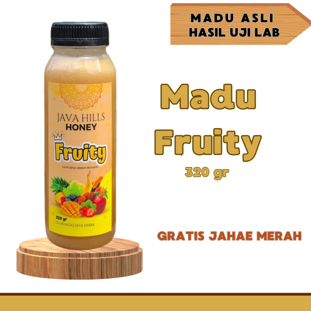 

Madu Fruity Javahiils honey madu rasa buah | prebiotik | madu nafsu makan | bab