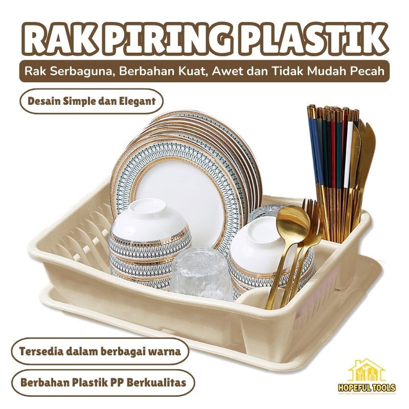 Rak Pengering Piring Plastik Wastafel / Peniris Cuci Piring Sendok PBR-C
