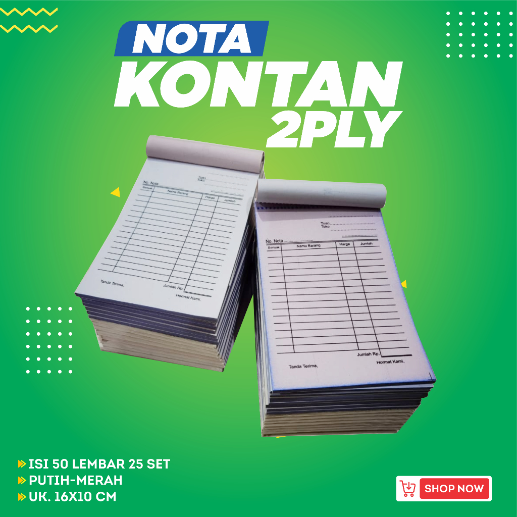 

Nota kontan ncr 2ply 2 rangkap