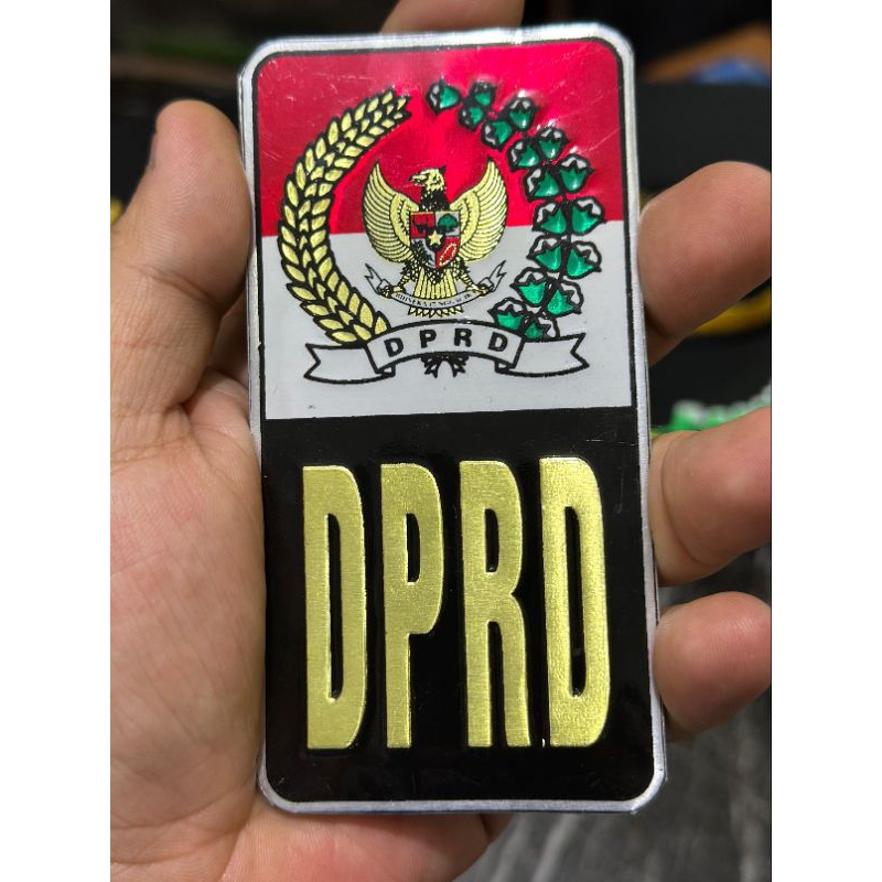STICKER PLAT MOBIL DPRD EMBOSS | STICKET PLAT MOBIL | STICKER PLAT MOBIL DPRD | STICKER PLAT MOBIL E