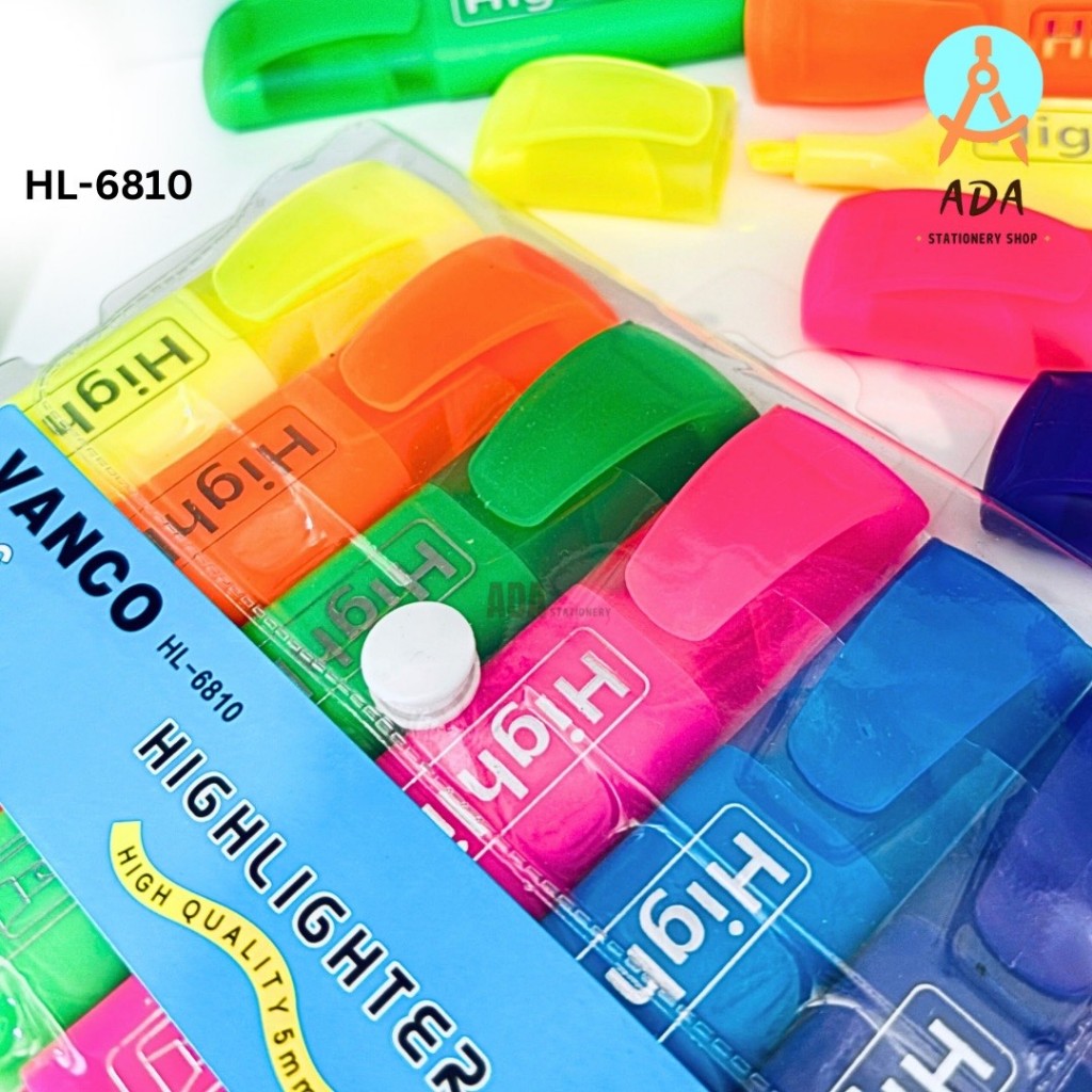 

HIGHLIGHTER SET+ POUCH VANCO HL-6810/ STABLO NEON