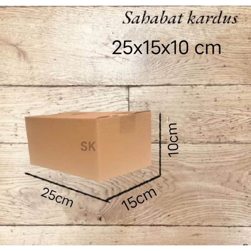 

kardus box Ukuran 25x15x10 cm single wall polos