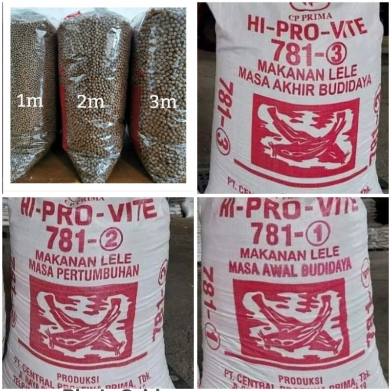 Hi pro vite pellet ikan apung 781-1 781-2 781-3 782-4 pakan ikan lele nila gurami 10 kg