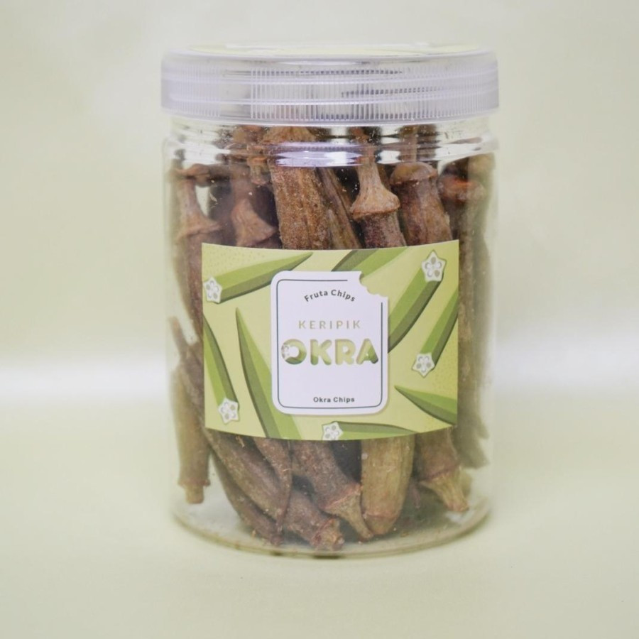 

Makana Ringan Keripik Sayur Okra Keripik Fruta Chips Makanan Enak Sehat Gurih Ukuran Toples 750Ml
