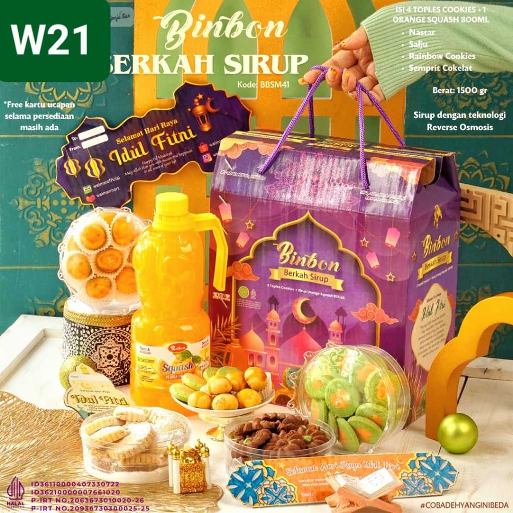 

KUE KERING LEBARAN / HAMPERS / BINBON BERKAH SIRUP