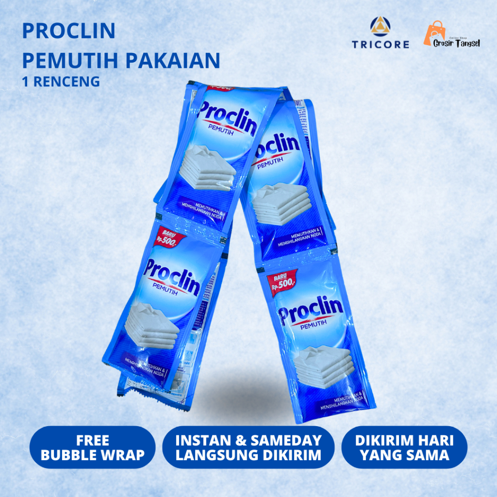 Proclin Pemutih Proclin Penghilang Noda Sachet Isi 10 Sachet