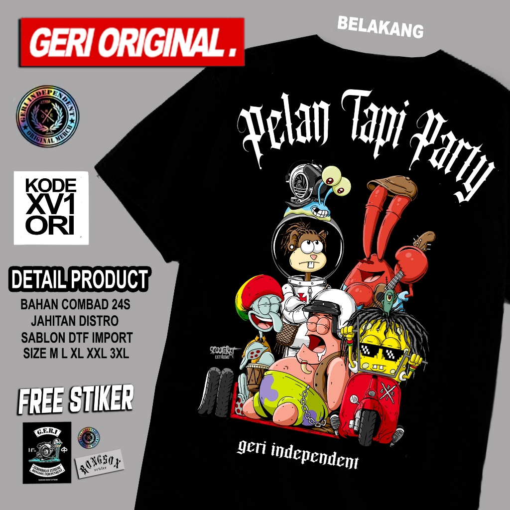 Kaos Vespa Geri original -  Party