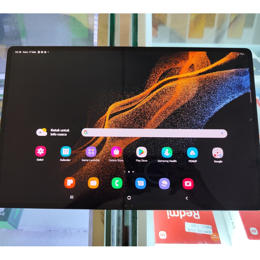 Samsung Galaxy Tab S8 Ultra 5G Ram 12/256 GB Fullset Second Seken Bekas Mulus