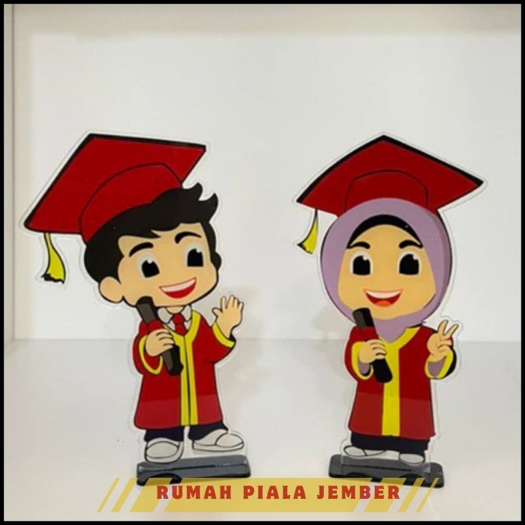 Piala Wisuda Anak Akrilik Plakat Wisuda Akrilik Piala Wisuda Akrilik Paud