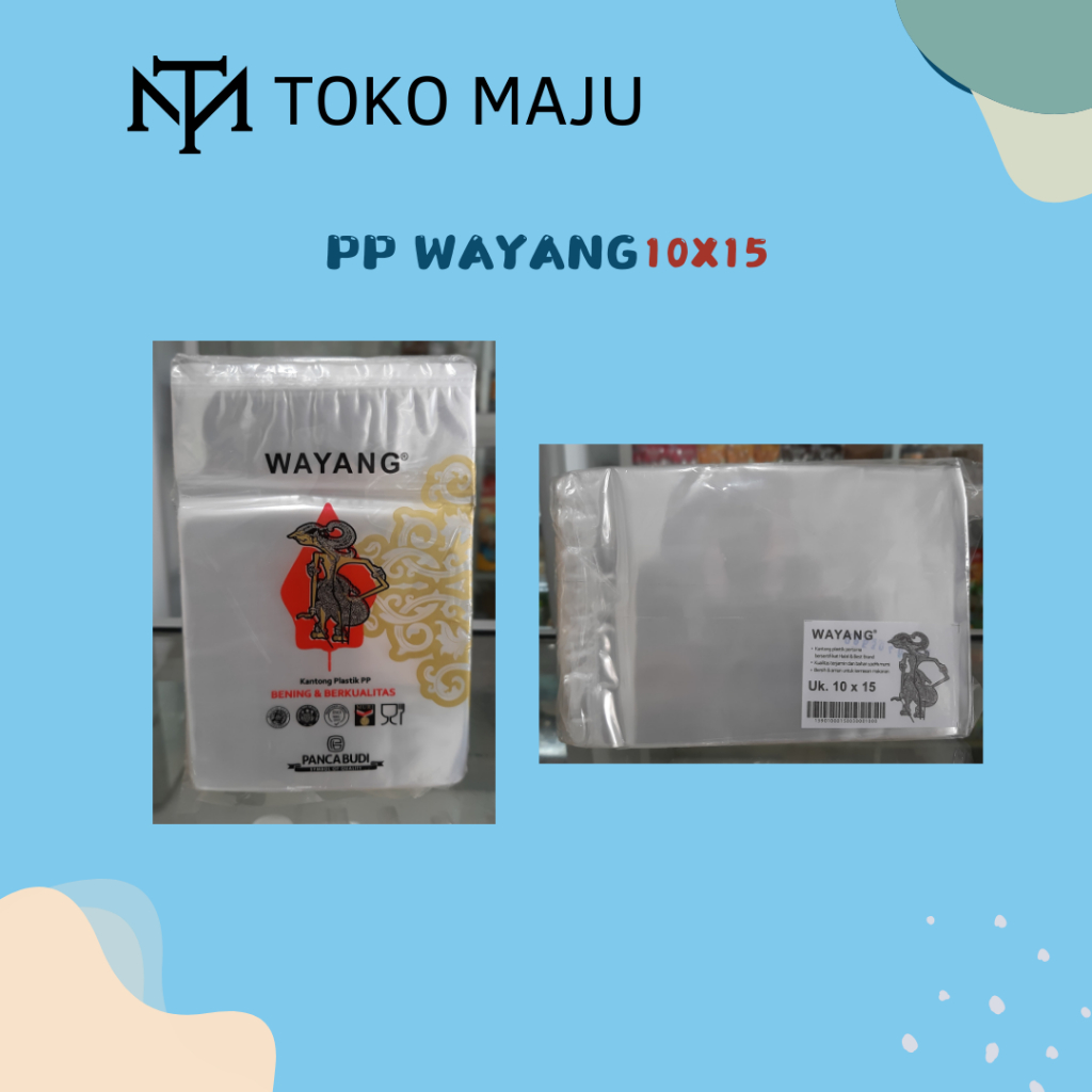 Plastik Bening PP Wayang Berbagai Ukuran / Plastik Bening/ PP Bening / Plastik Bening Wayang/ Plasti