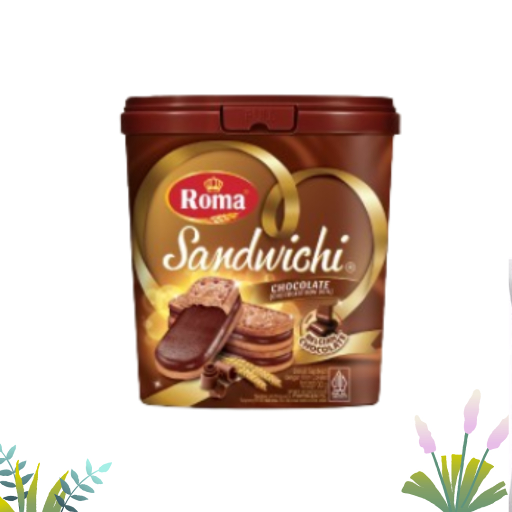 

ROMA SANDWICHI JAR COKLAT/PEANUT/LEMON 305gr - ROMA SANDWICHI KALENG 305gr