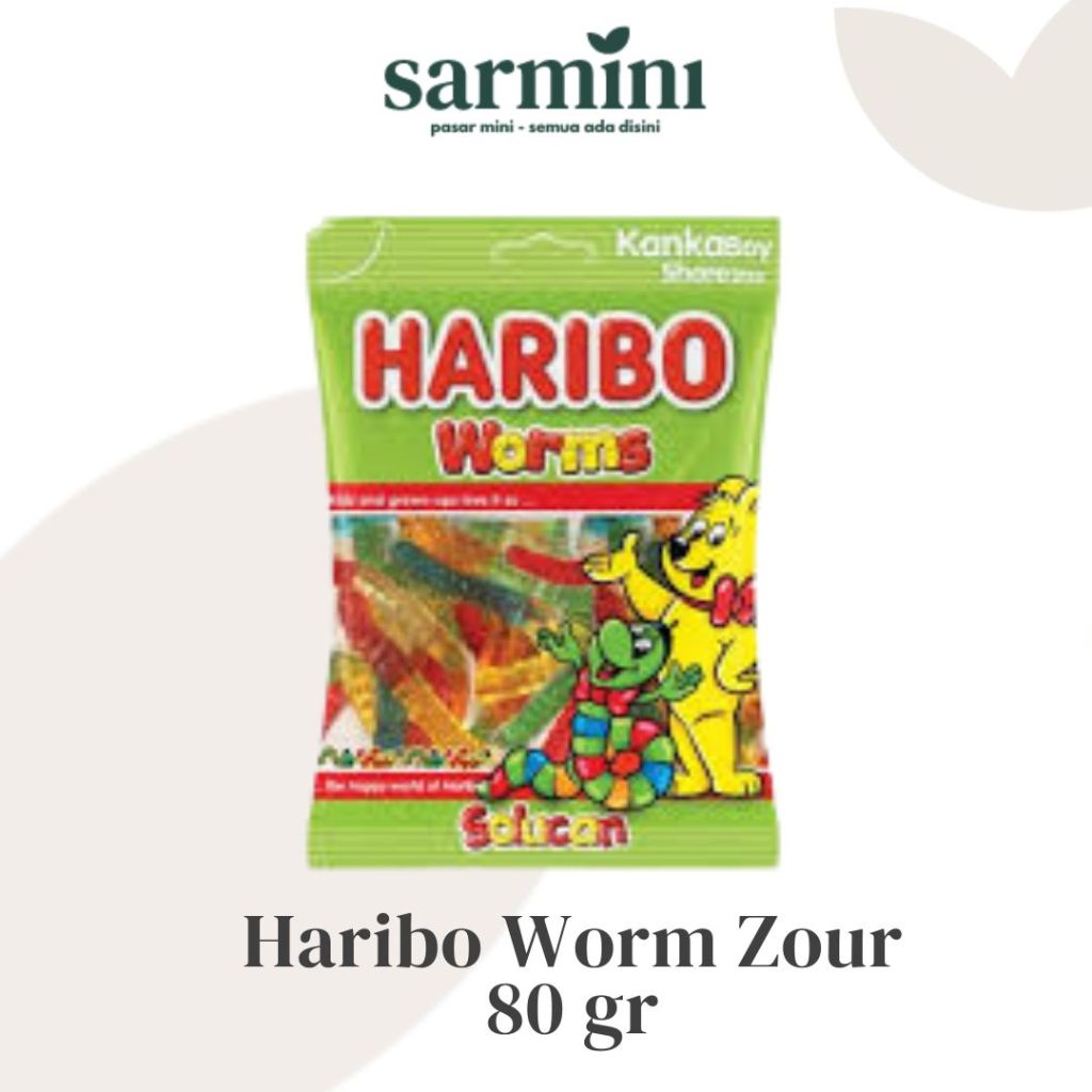 

Permen Haribo Worms Zourr 80 gr