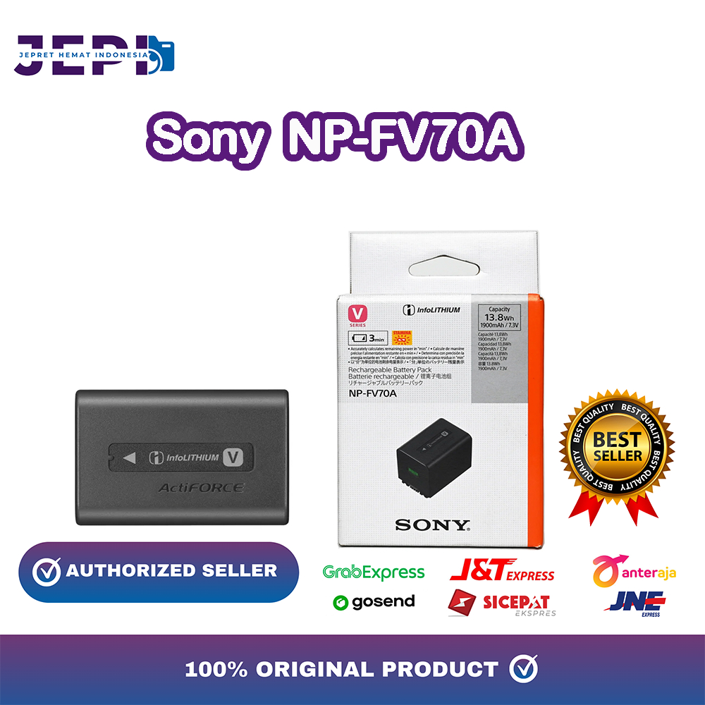 Sony NP-FV70A Battery Handycam Sony Baterai NPFV70A NP FV70 A Original