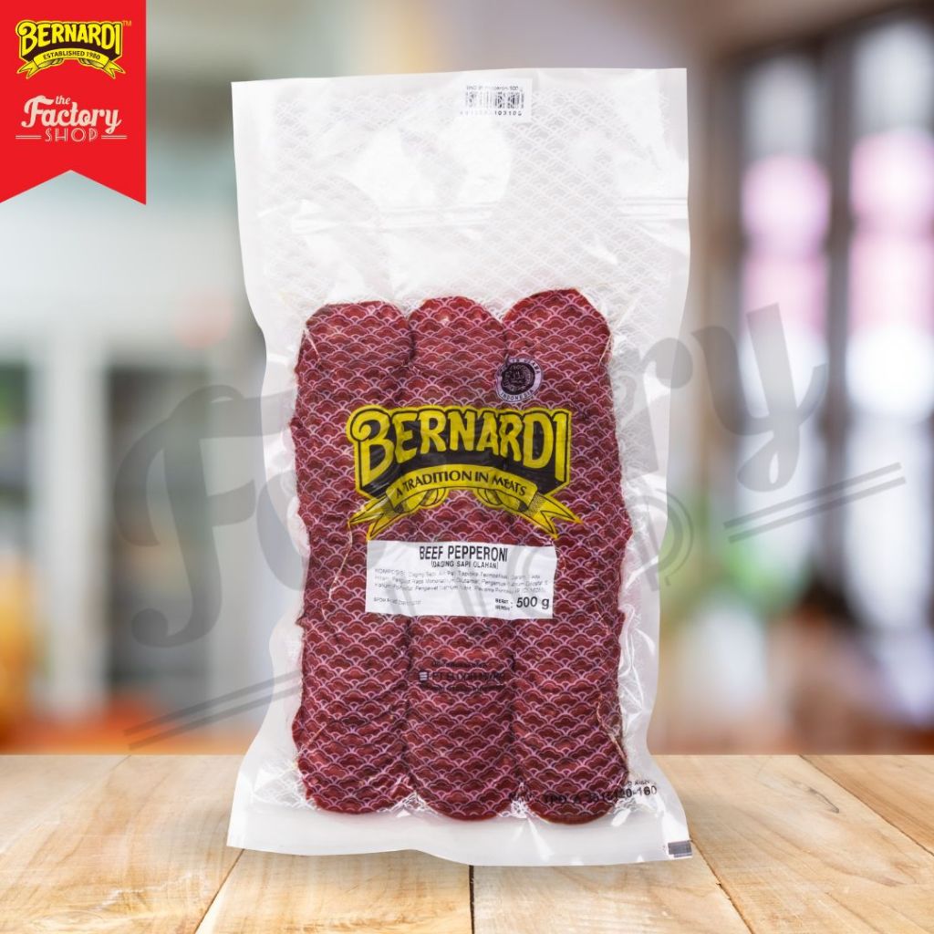 

Bernardi Beef Pepperoni topping pizza