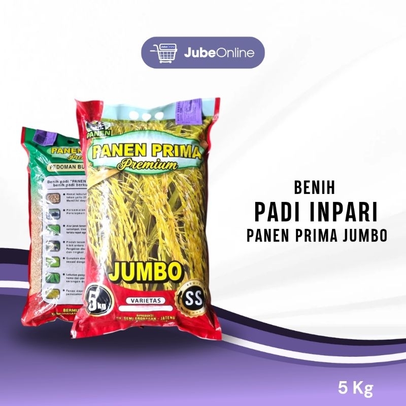 Benih Padi Inpari 32 / Inpari 42 / Inpari 48 / Inpari 49 / Inpari 50 Panen Prima Jumbo - 5 Kg