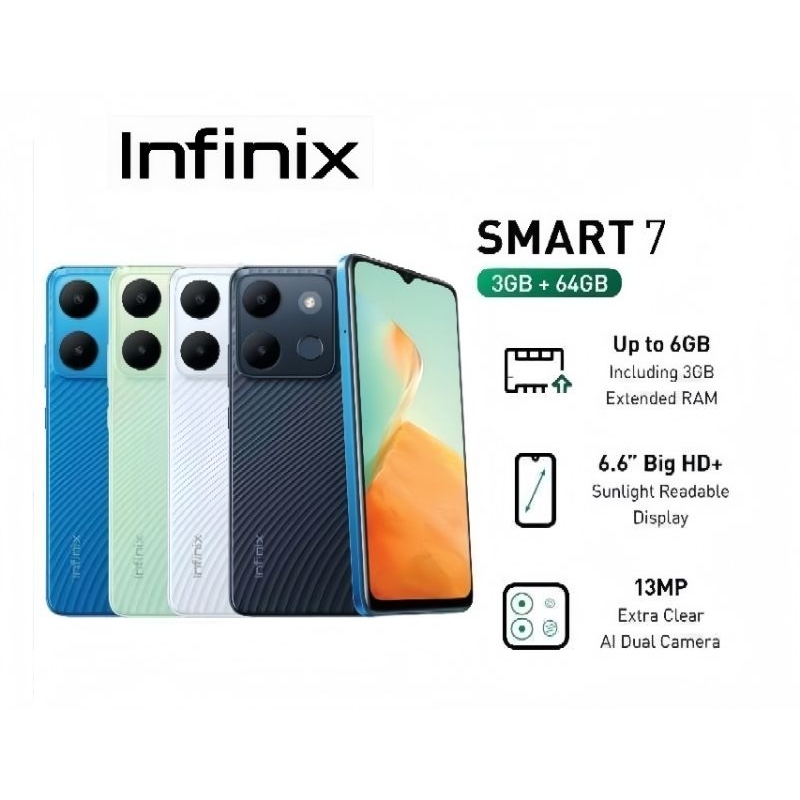 HP SECOND INFINIX SMART 7 RAM 3+3/64GB