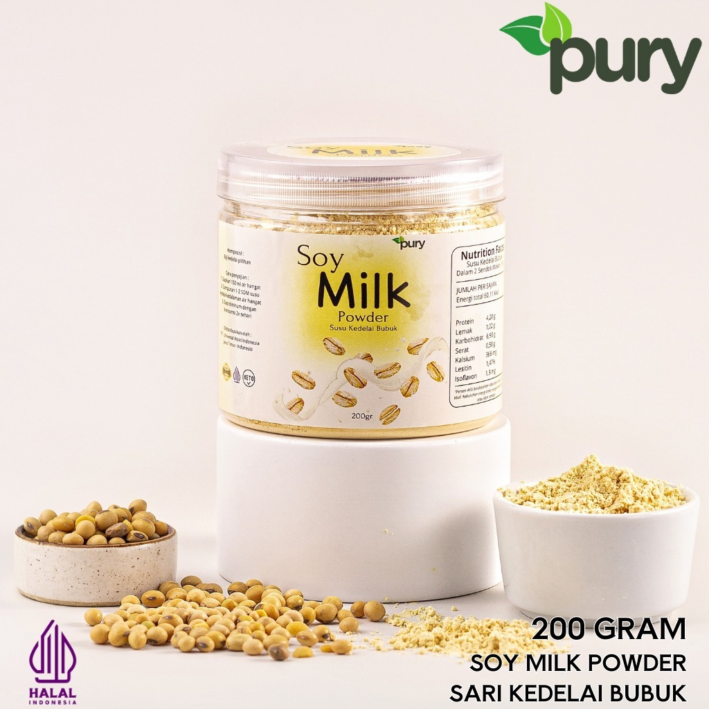 

Soya Soy Bean Milk Powder Susu Kacang Kedelai Bubuk Murni Tanpa Gula Tinggi Protein