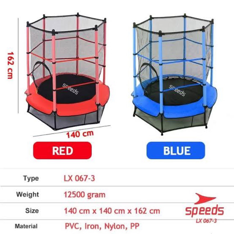 SPEEDS TRAMPOLIN ANAK LX 067-3