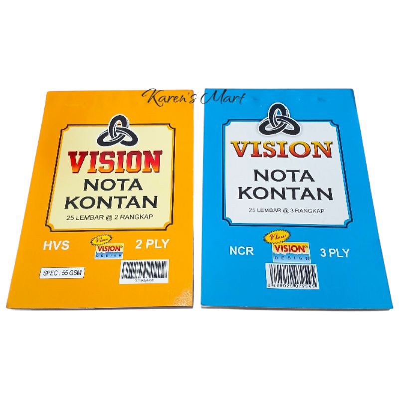 

(BISA COD) Nota Kontan Vision