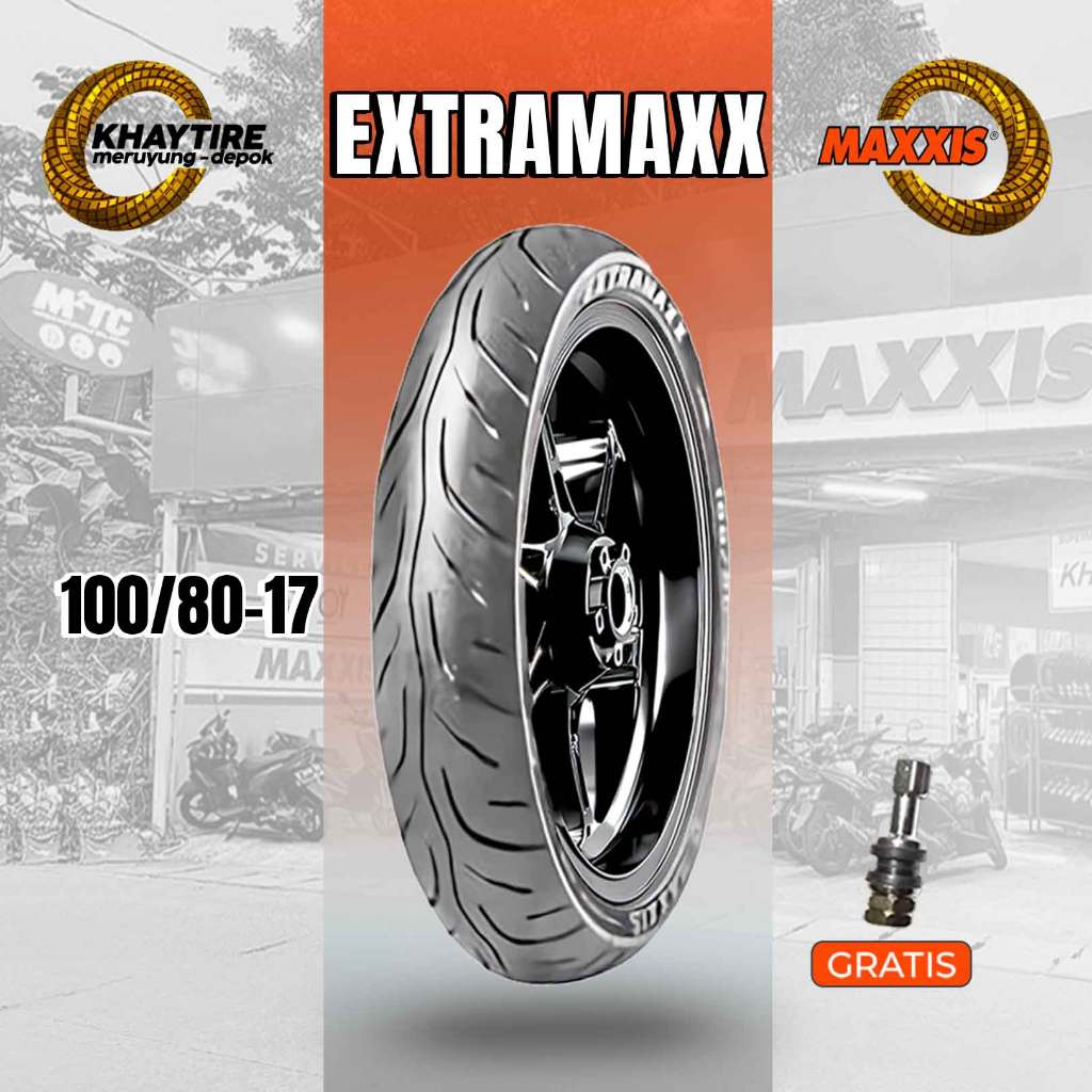 Ban Motor SPORT - SUPRA GTR - SUPERMOTO MAXXIS EXTRAMAXX 100/80 Ring 17 Tubeless