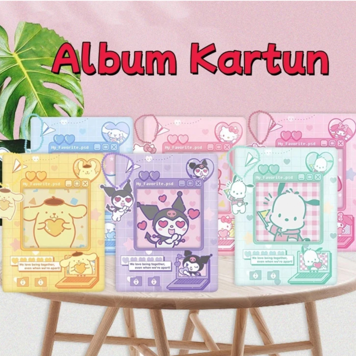 

3inch Photo Album Card Polaroid Sanrio Kartun Bintang Idola Mengejar Penyimpanan 36Slot Album Foto Kartu Polaroid Album Kartu Kertas Foto