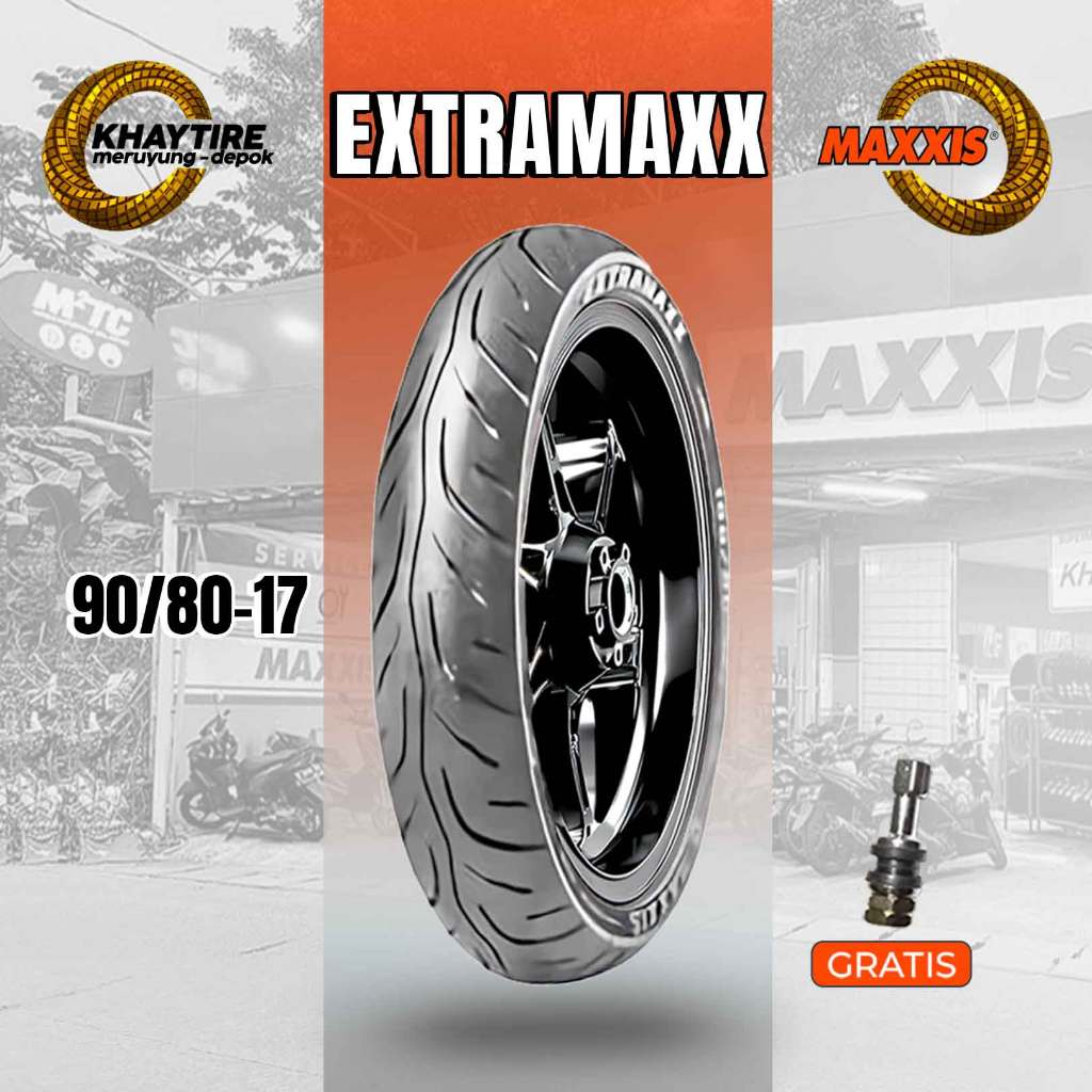 Ban Motor SPORT - SUPRA GTR - SUPERMOTO MAXXIS EXTRAMAXX 90/80 Ring 17 Tubeless
