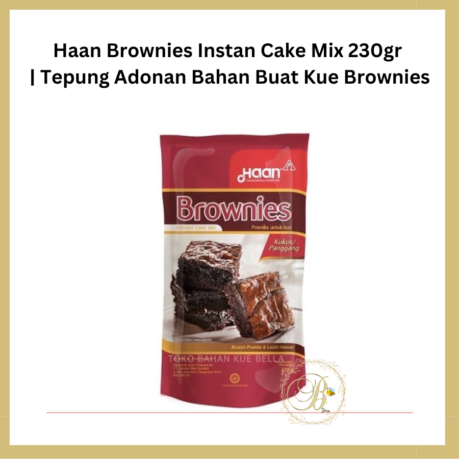 

Haan Brownies Instan Cake Mix 230gr | Tepung Adonan Bahan Buat Kue Brownies