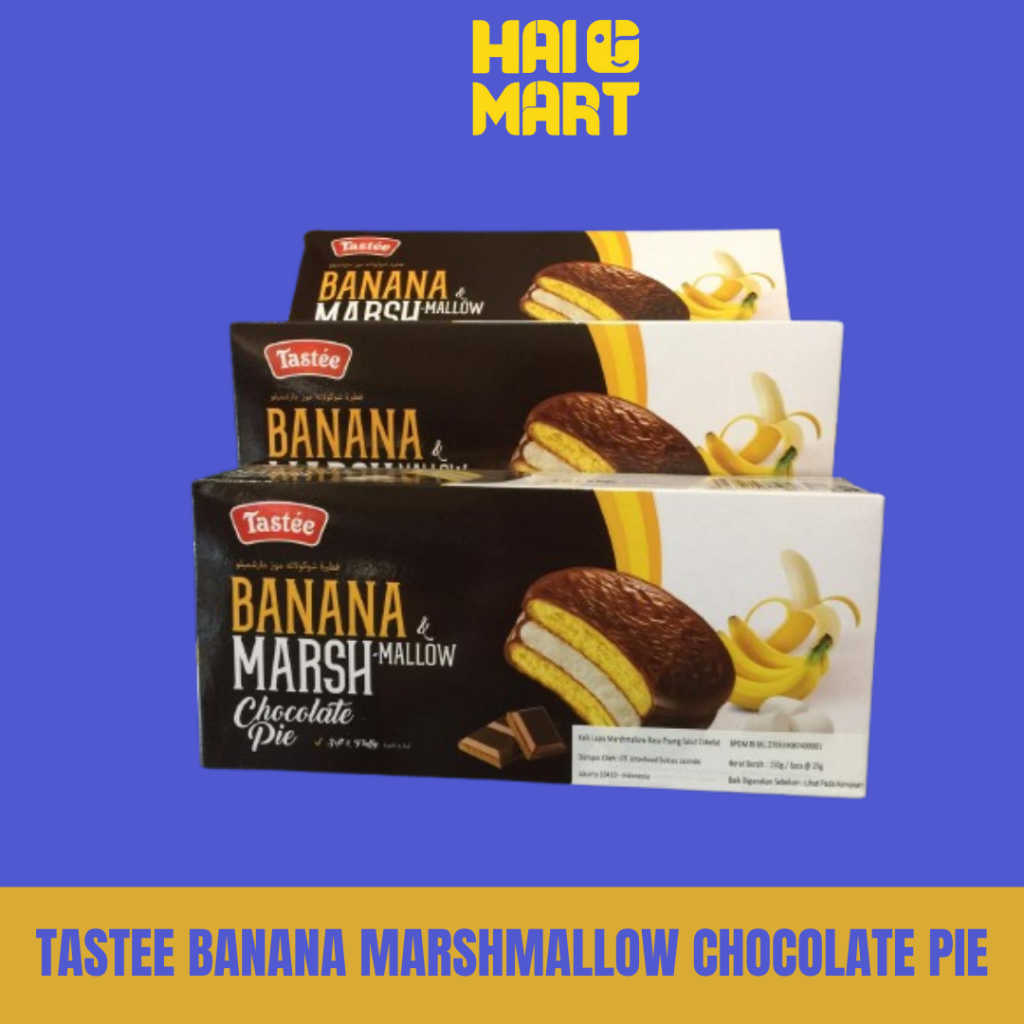 

TASTEE BANANA MARSHMALLOW CHOCOLATE PIE 150GR Tastee Marshmallow Chocolate Pie Classic Banana
