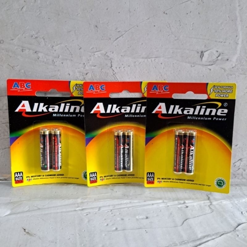 BATTEREY ALKALINE A-3 BATERAI ABC ALKALINE  A2 A3 / AA / AAA / ORIGINAL