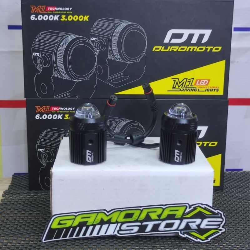 DUROMOTO M1 LAMPU LED MINI LASER MOTOR MOBIL SQL 1 MATA