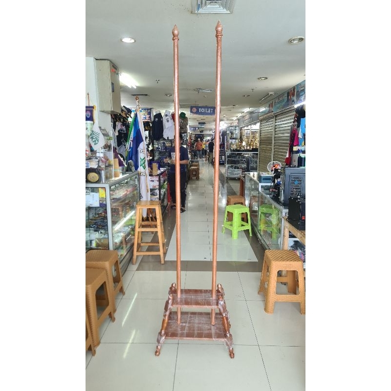 Tiang bendera pataka 2 lubang