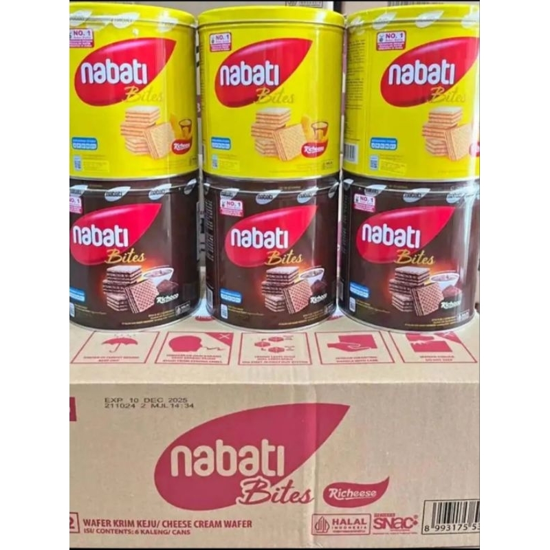 

Nabati kaleng wafer coklat dan keju