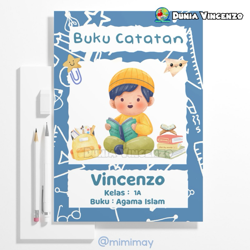 

Buku Custom dengan Desain Favorit Si Kecil ukuran B5 isi 38 Lembar Custom Buku Catatan siswa 38Lembar