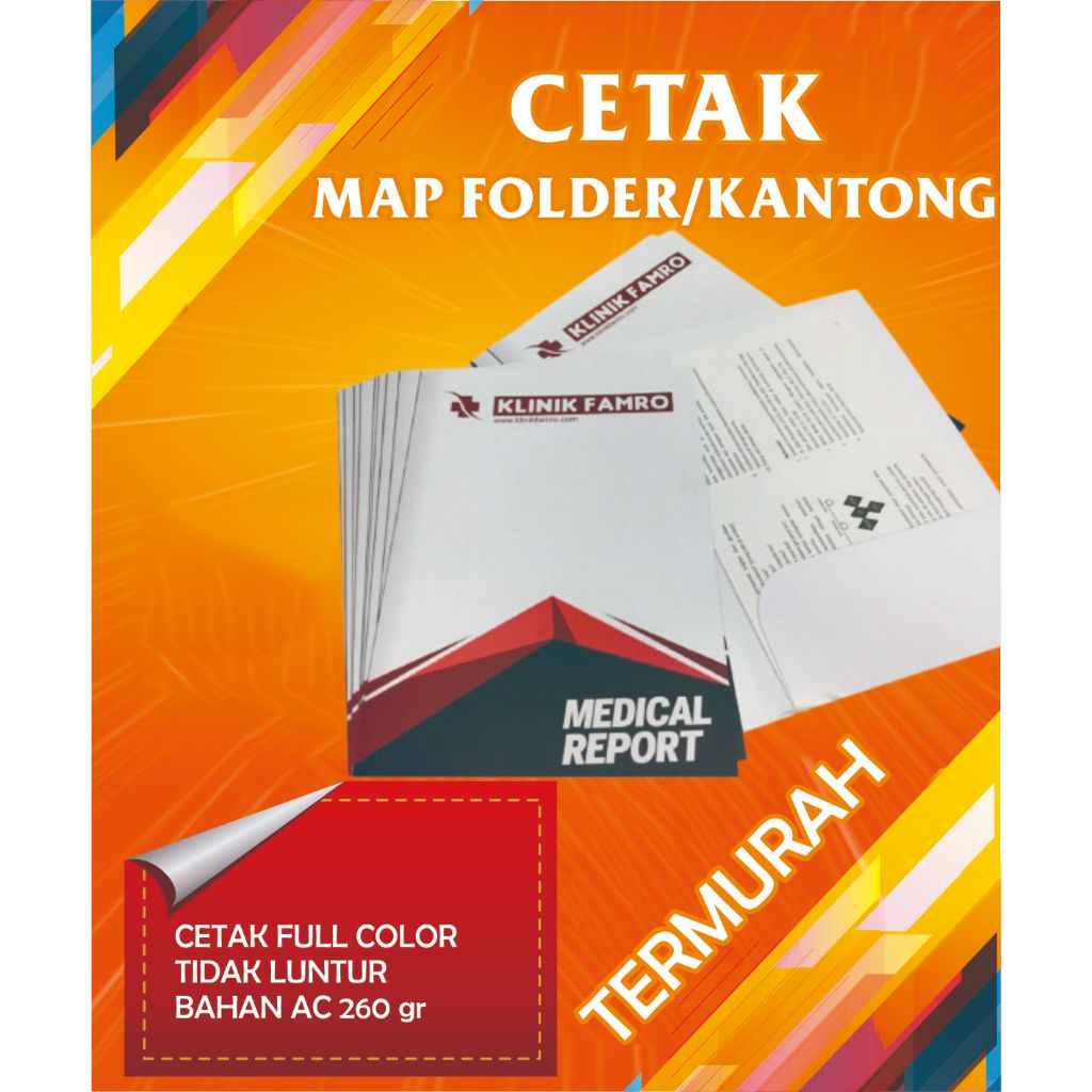 

Map Folder/Kantong Besar Full color AC 260gr minimum 300 pcs