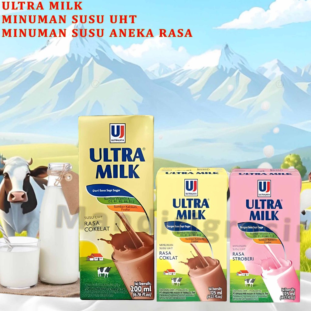 

Minuman Susu UHT * Ultra Milk * Minuman Susu Aneka Varian Rasa * 1pcs